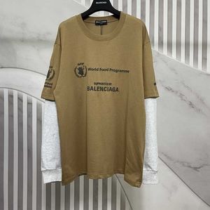 Balenciaga Chic Brown Long Sleeve T-shirt L